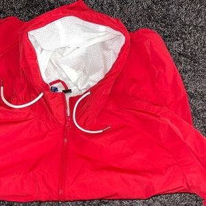 Mens Red Windbreaker